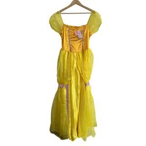 IBTOM Castle Size Large Yellow Princess Dress Halloween Belle NWT Milk Maid